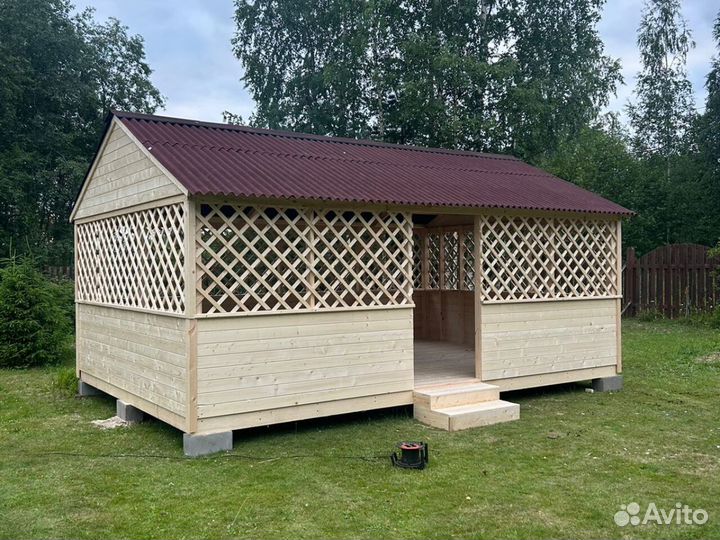 Беседка дачная. Сборка бесплатно