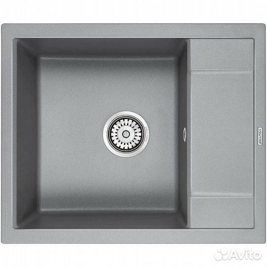 Мойка кварцевая optimum, PM216050-GRM, серый мета
