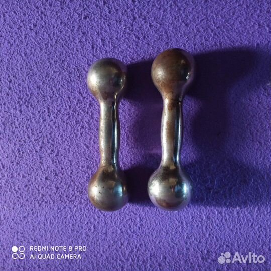 Гантели хромированные