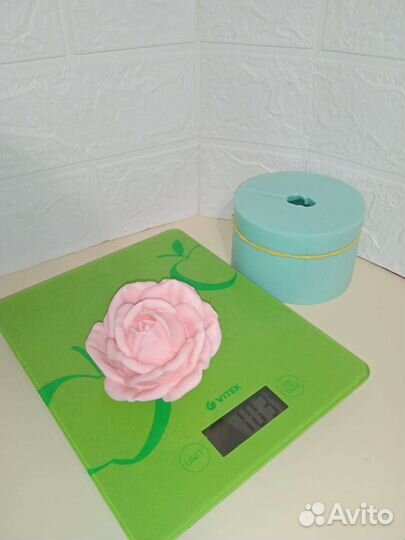 Силиконовая форма для мыла роза