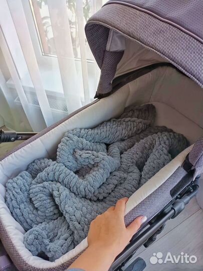 Плед из ализе пуффи