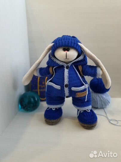 Заяц тильда вязаные игрушки ручной работы