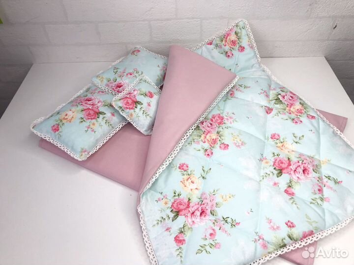 Комплект в кукольную кроватку/коляску