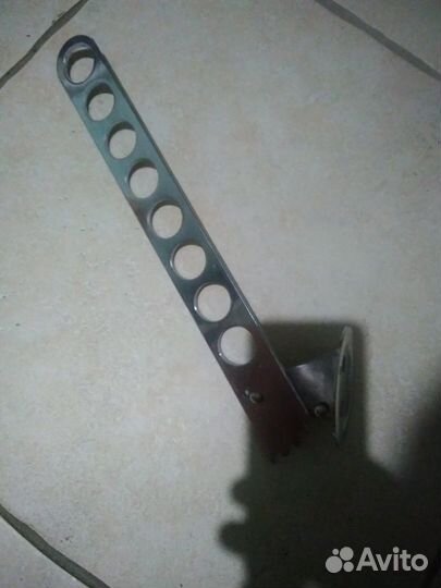 Вешалка с отверстиями, складная, хром