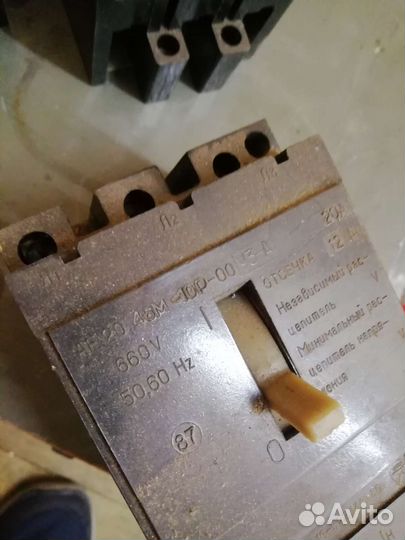 Автоматический выключатель СССР