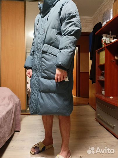 Пуховик зимний мужской длинный 52 размер