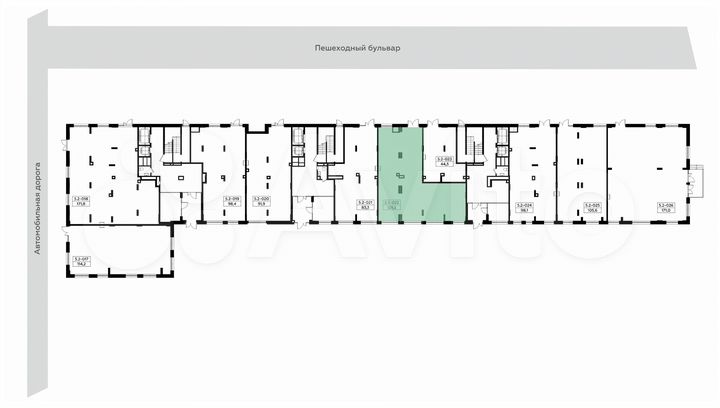 Продается торговое помещение площадью 129.2 кв.м