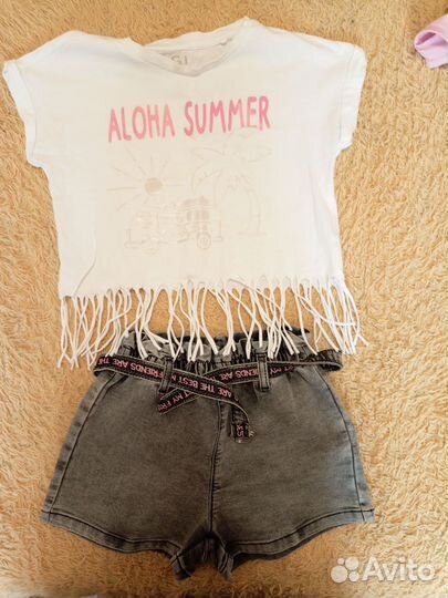 Одежда пакетом на девочку 116-122