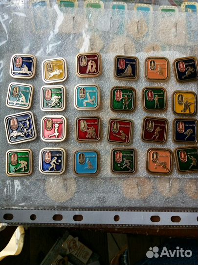 Серия значков олимпиада 80