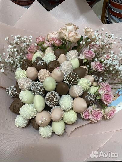 Букет из клубники в шоколаде