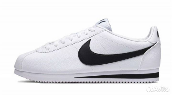 Кроссовки nike cortez белые С черным