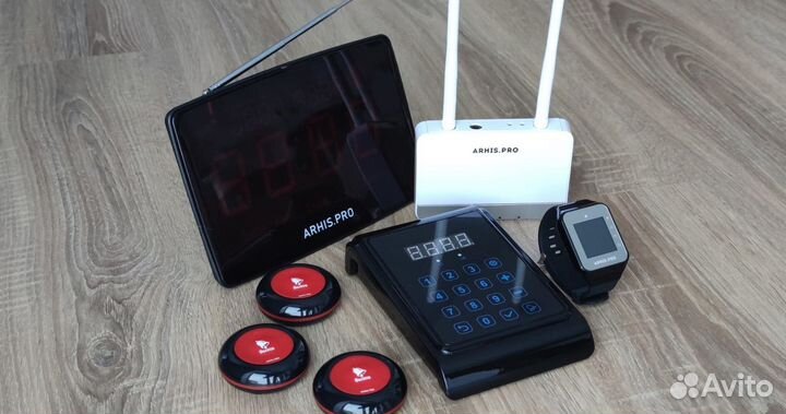 Система- кнопка вызова персонала и часы