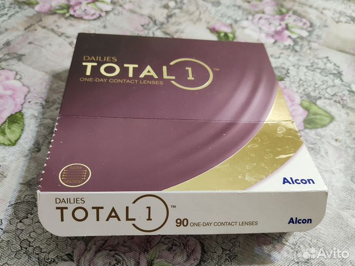 Линзы контактные однодневные Alcon total1 -2.25