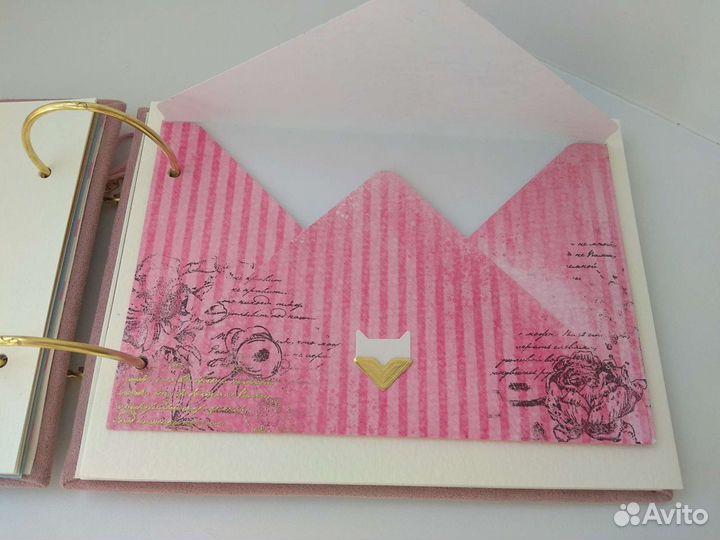 Фотоальбом на кольцах ручной работы