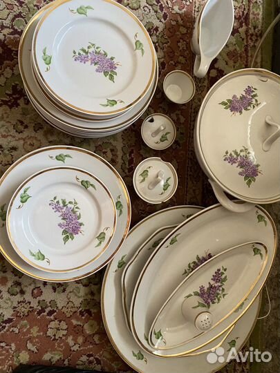 Сервиз столовый Сирень