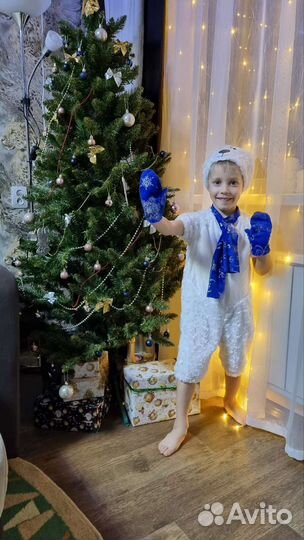 Костюм белого мишки карнавальный