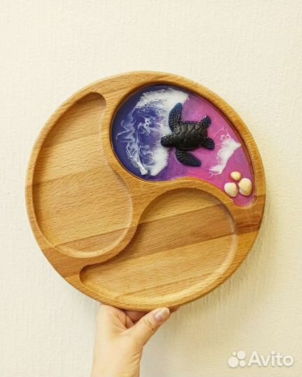 Менажница с эпоксидной смолой