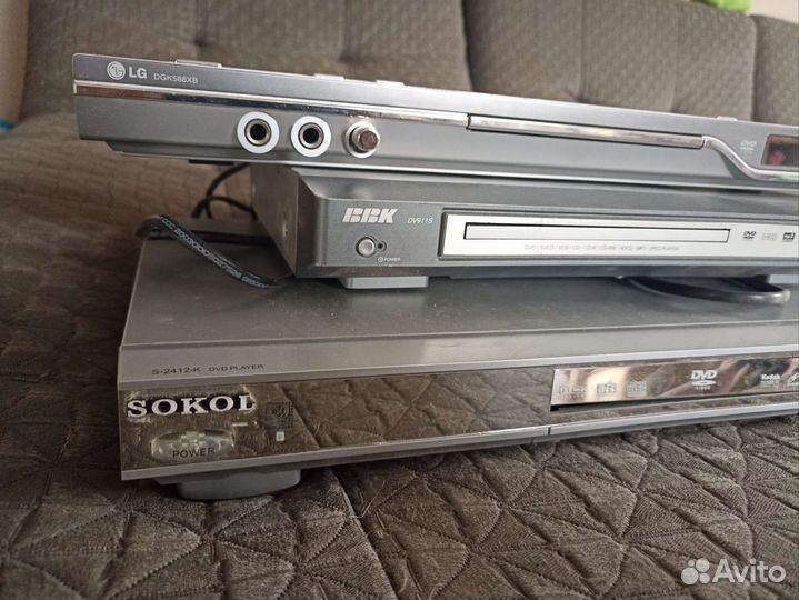 Dvd проигрыватели бу нерабочие на зп. ч