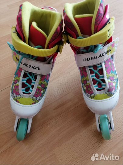 Роликовые коньки детские раздвижные