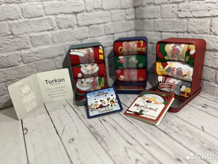 Носки в подарок с открыткой