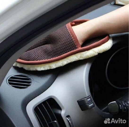 Перчатка варежка для уборки