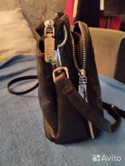 Сумка женская через плечо кросс боди черная