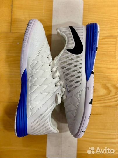 Футзалки Nike Lunar Gato2 White&Blue