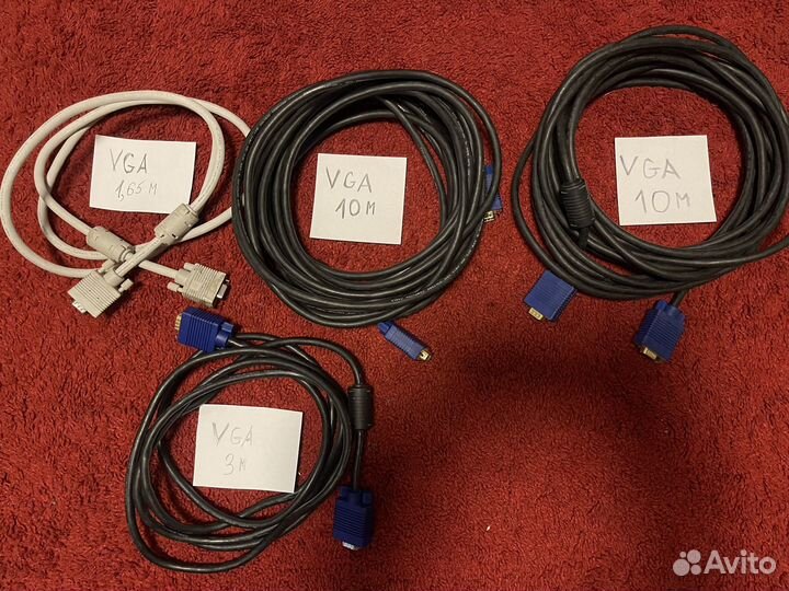 Кабеля удлинители VGA до 10 метров