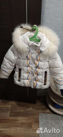 Зимняя куртка и комбинезон для девочки 110
