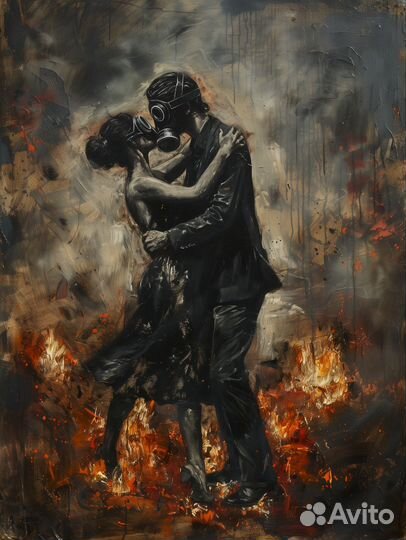 Картина маслом Любовь премиум