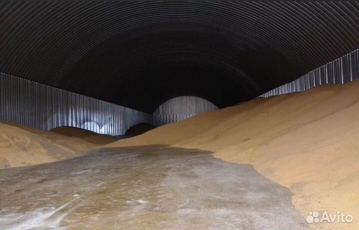 Навес под хранения зерна. Зернохранилище