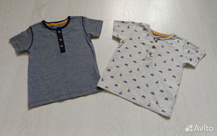 Футболки mothercare комплект 2шт р. 86(12-18мес)