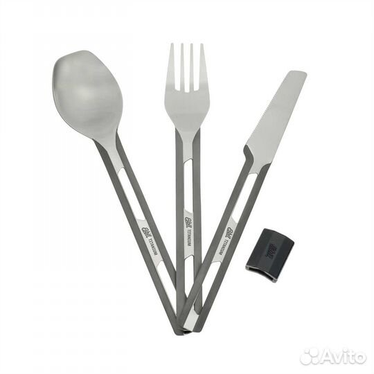 Столовый набор Esbit TC4-TI, титановый (ложка, ви