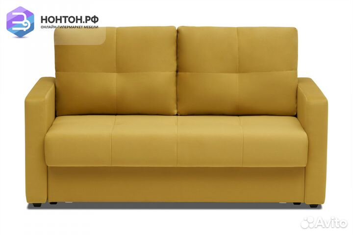 Диван шагающая еврокнижка Вита горчичный