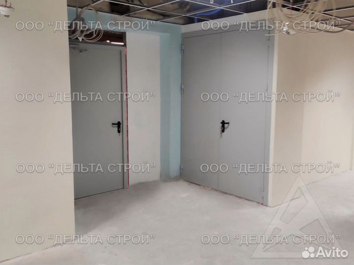 Промышленные ворота с калиткой