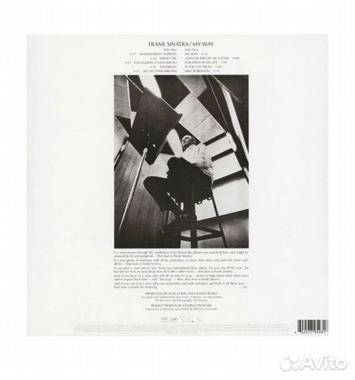 Виниловая пластинка frank sinatra - MY WAY