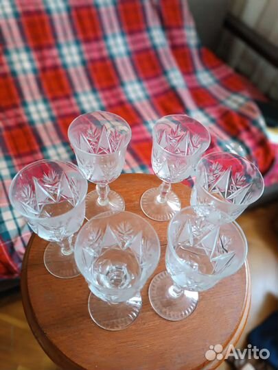 Хрустальные фужеры гдр