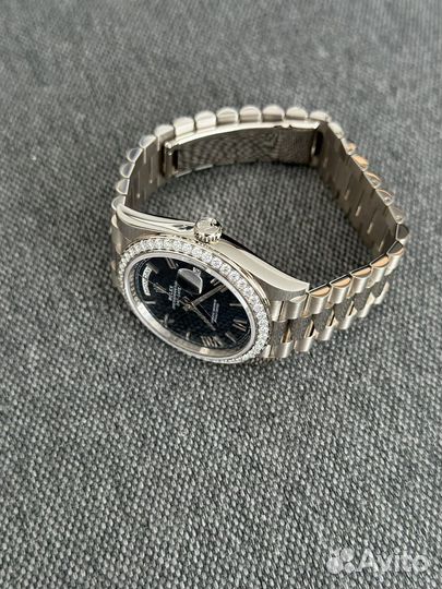 Rolex Day Date Blue Dial Diamond Bezel 2022