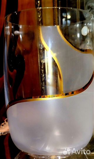 Ваза богемия чешское стекло