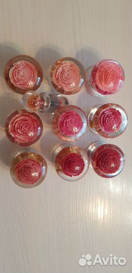 Ручки дверные с розами СССР из оргстекла