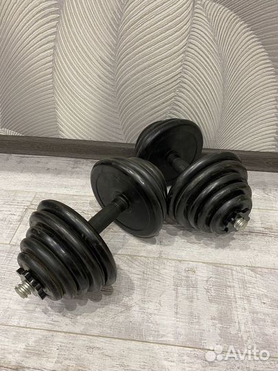 Гантели разборные обрезиненные