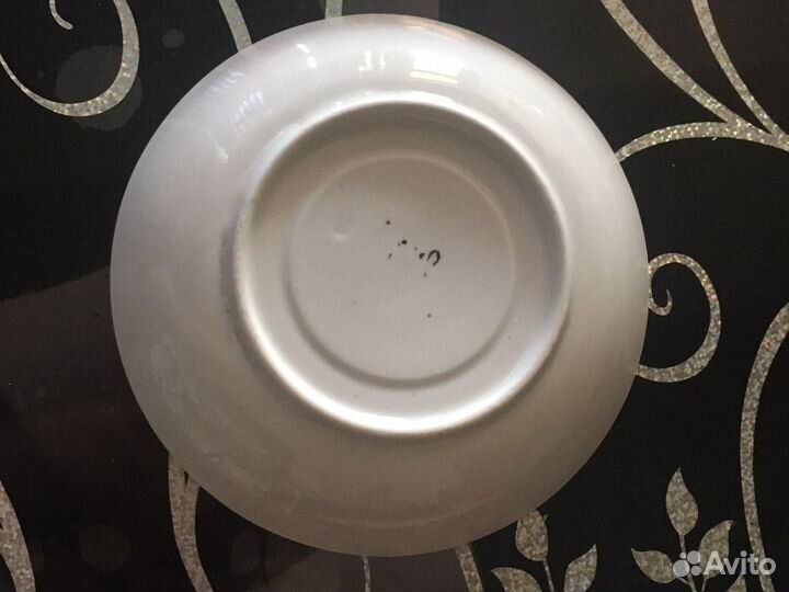 Блюдце Золотое яблоко фарфор Полонное