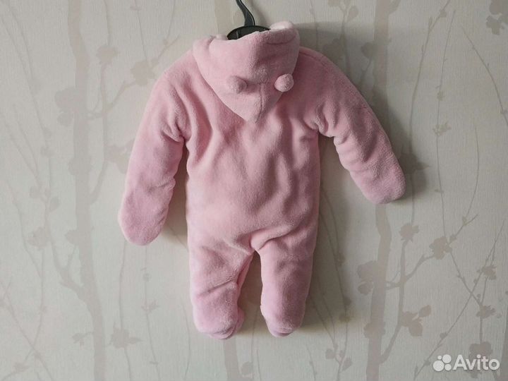 Утеплённый комбинезон для девочки 62