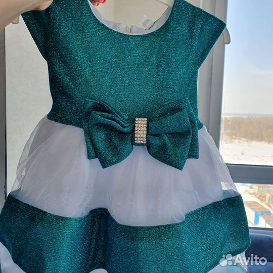 Нарядное платье для девочки 92