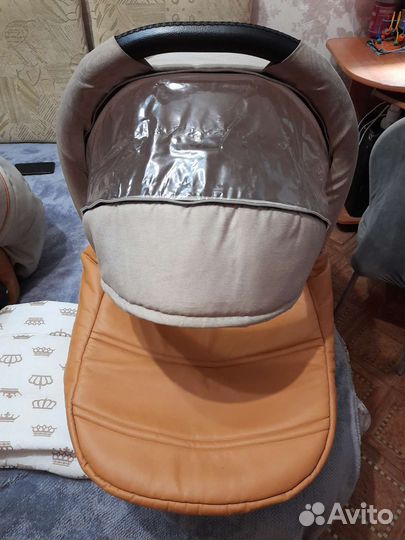 Коляска 2 в 1 Indigo эко кожа