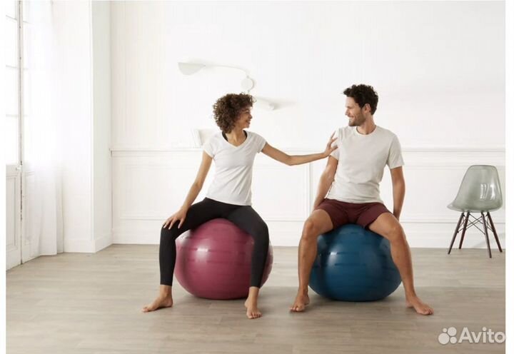 Фитбол для фитнеса размер 1/55см Decathlon