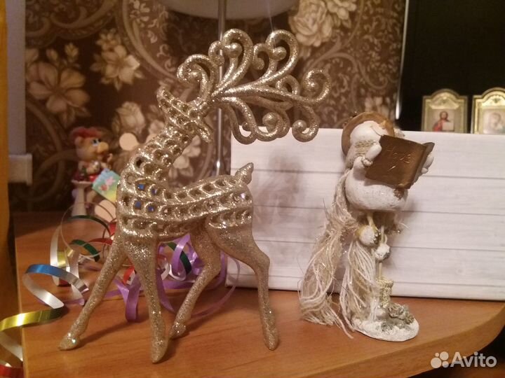 Новогодние эксклюзивные фигурки (олень, снеговик)