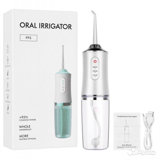 Ирригатор для полости рта портативный новый