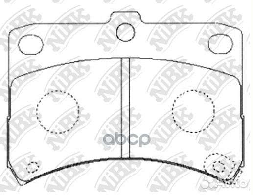 Колодки тормозные дисковые передние NiBK PN6429