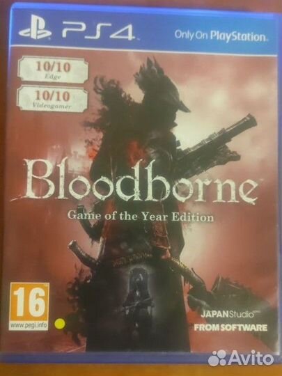 Диск Bloodborne game of the year ps 4 ps 5